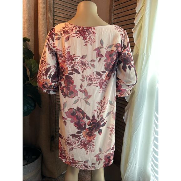 Lulus Shifting Dears Neutral Color Floral Mini Dress - Picture 6 of 11